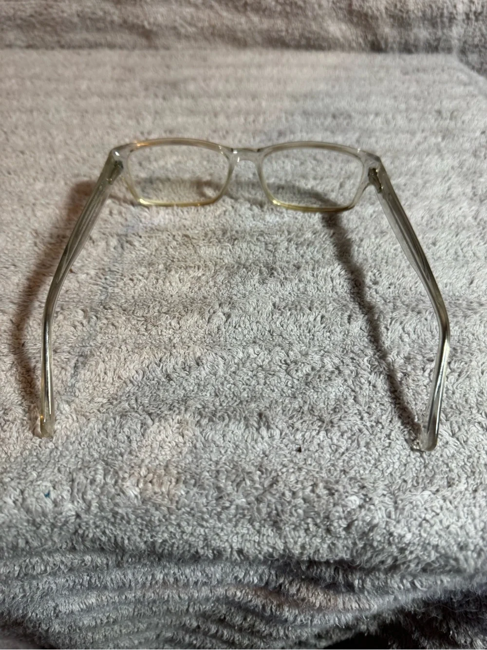 Women's Clear Rectangle Glasses - Classic Transparent Style